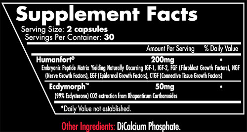 Humanabol Supplement Facts