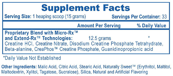 Phosaphagen Supplement Facts
