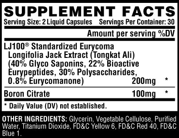 Nutrex Tested Supplement Facts