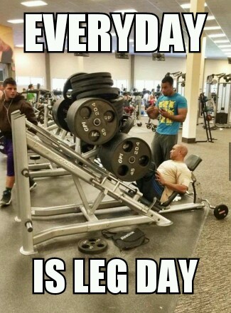 leg day workout meme 2