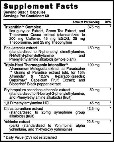 King Cobra Fat Burner Label