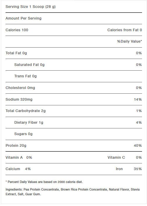 Select Vegan Protein Ingredients