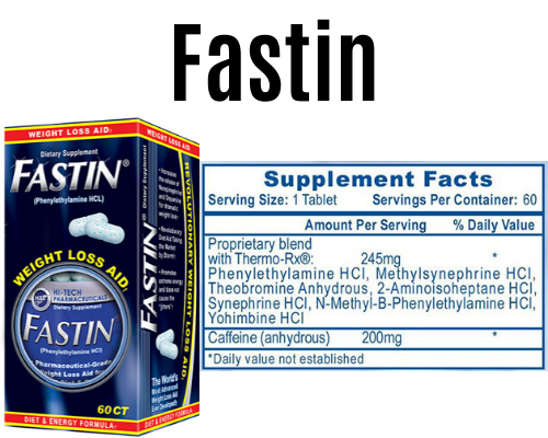 fastin product + Label