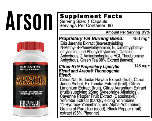 arson product + Label