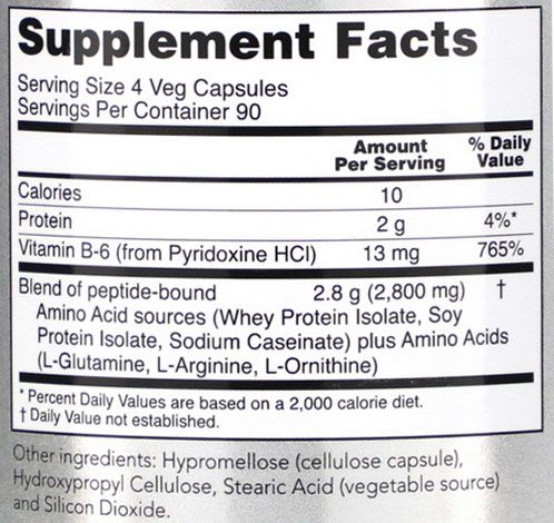 Amino Complete Supplement Facts
