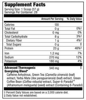 Carnivor Shred Supplement Facts
