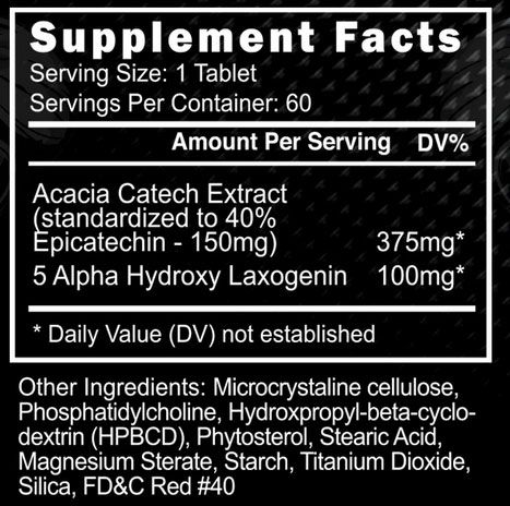 EpiSmash Supplement Facts Image