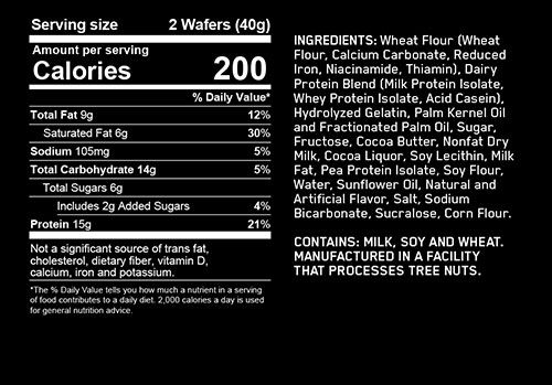 Optimum Protein Wafers Supplement Facts