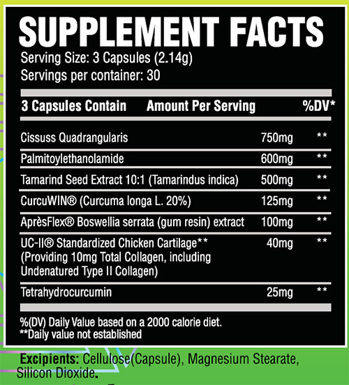 Chemix Joint Supplement Facts