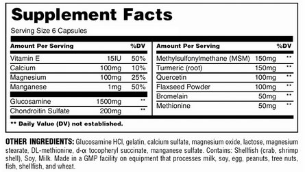 Jointment Sport Supplement Facts