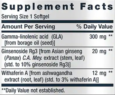 Geoprotect Longevity A.I Supplement Facts Image