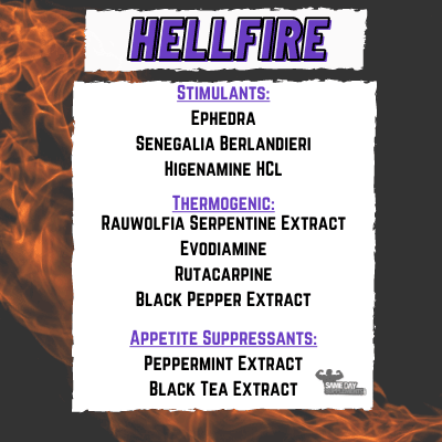 Hellfire Different Ingredients