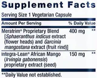 LE Advanced Anti-Adipocyte Formula Supplement Facts Image