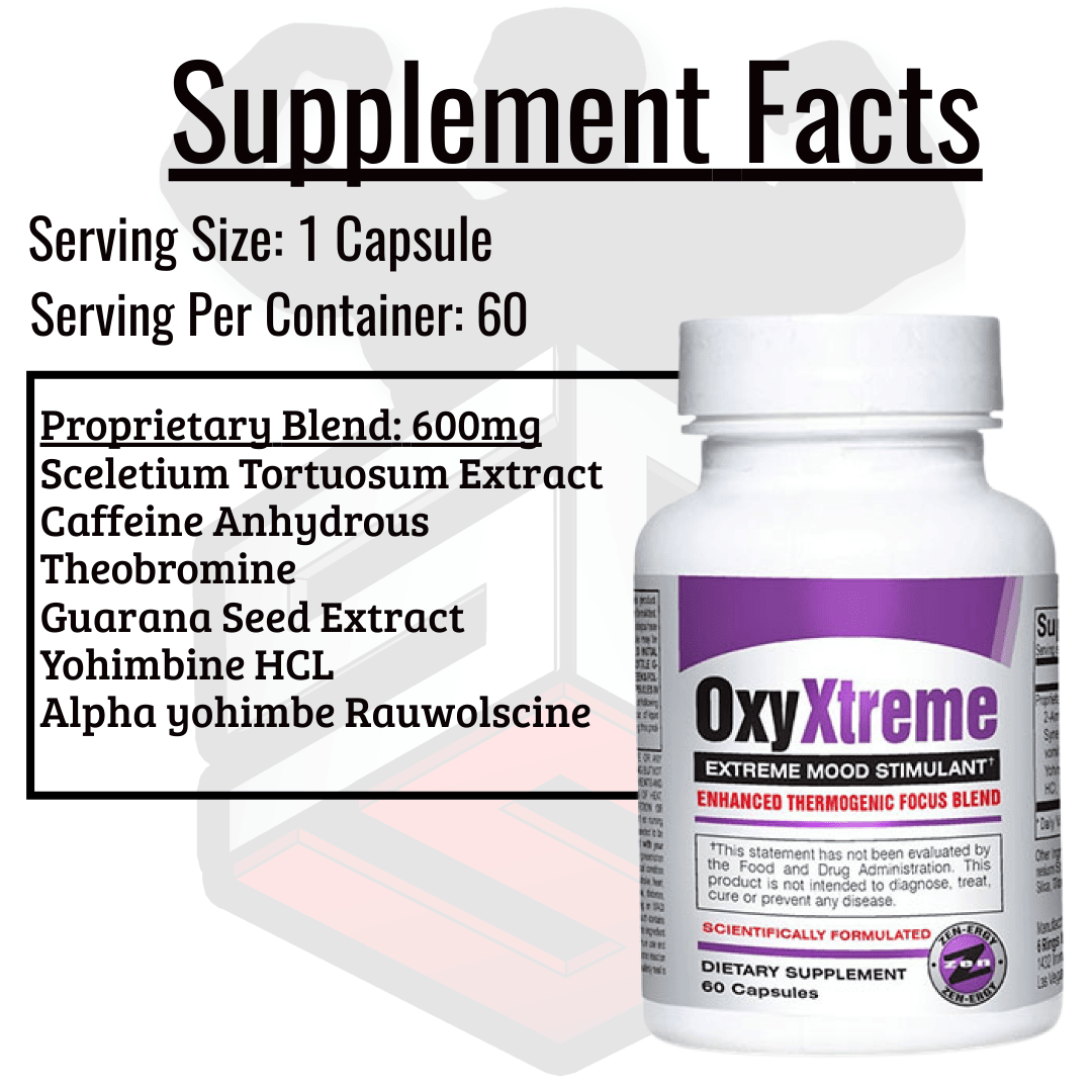 Oxy Xtreme Supplement Facts