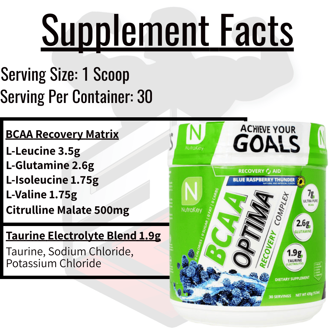 BCAA Optima Supplement Facts 