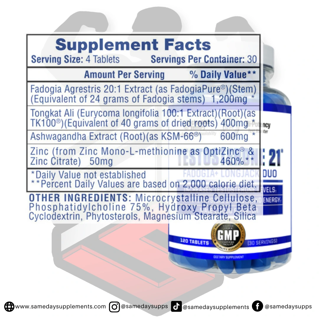 Hi-Tech Pharma Testosterone 21