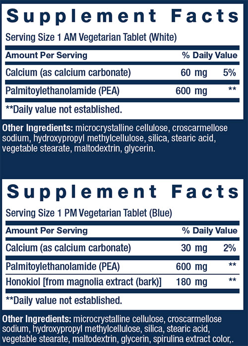 Life Extension ComfortMax Supplement Facts Image