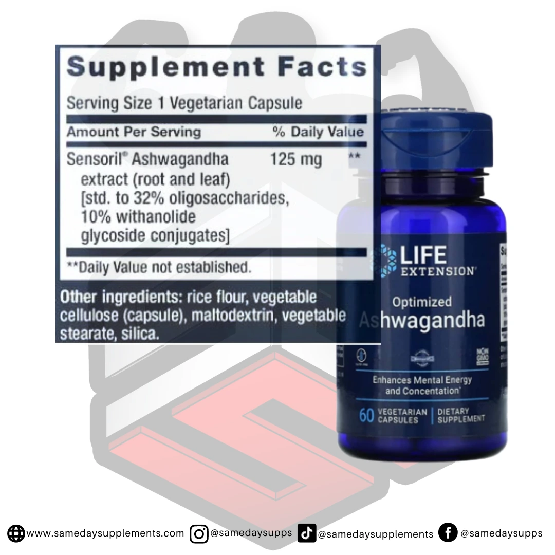 Life Extension Optimized Ashwagandha