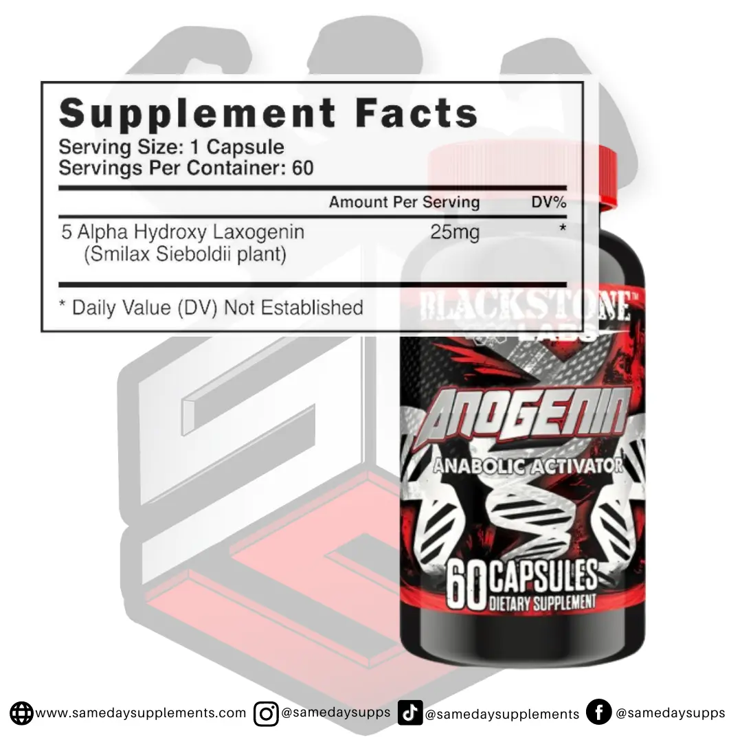 Anogenin Supplement Facts