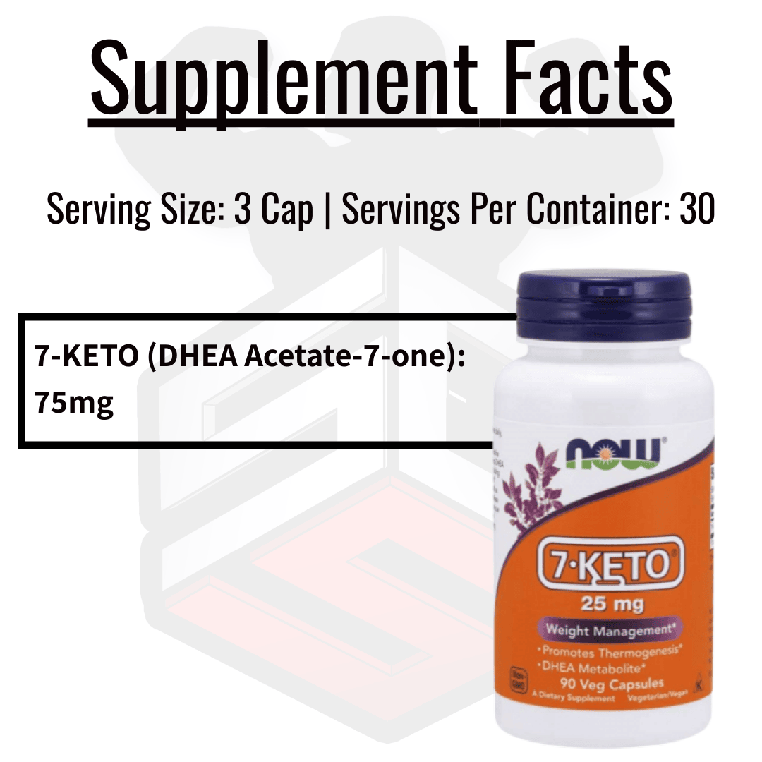 NOW 7 Keto Supplement Facts 