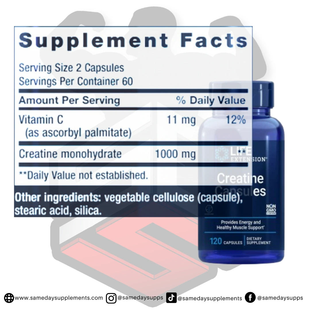 Life Extension Creatine Capsules