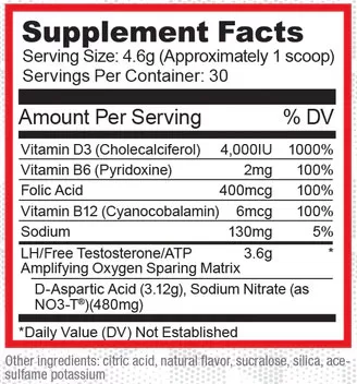 DPOL Powder Supplement Facts Image