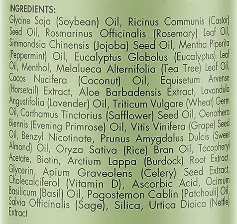 Mielle Rosemary Oil Ingredients Image