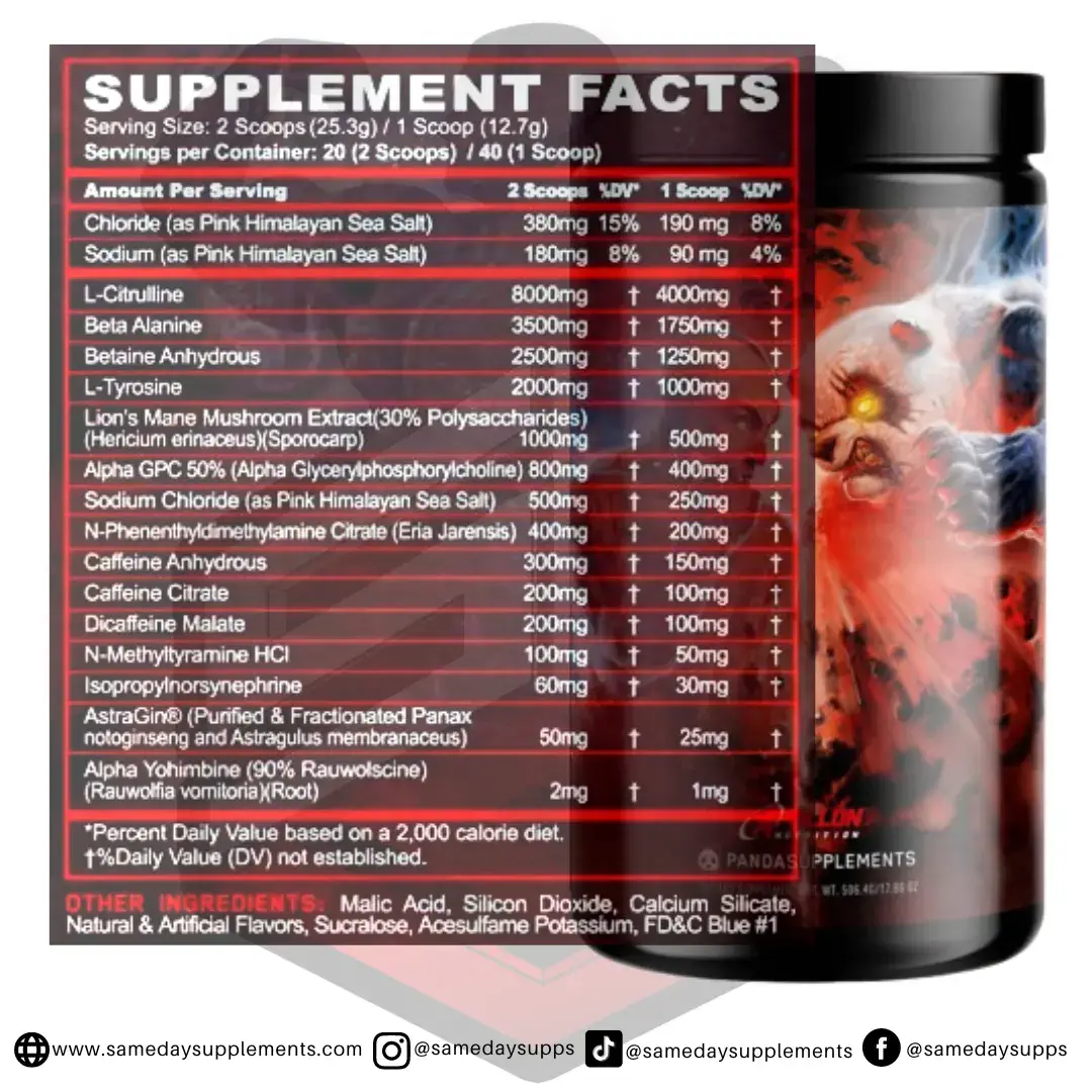 Pandamic Pre Workout Review | Panda Pre Workouts Comparisons