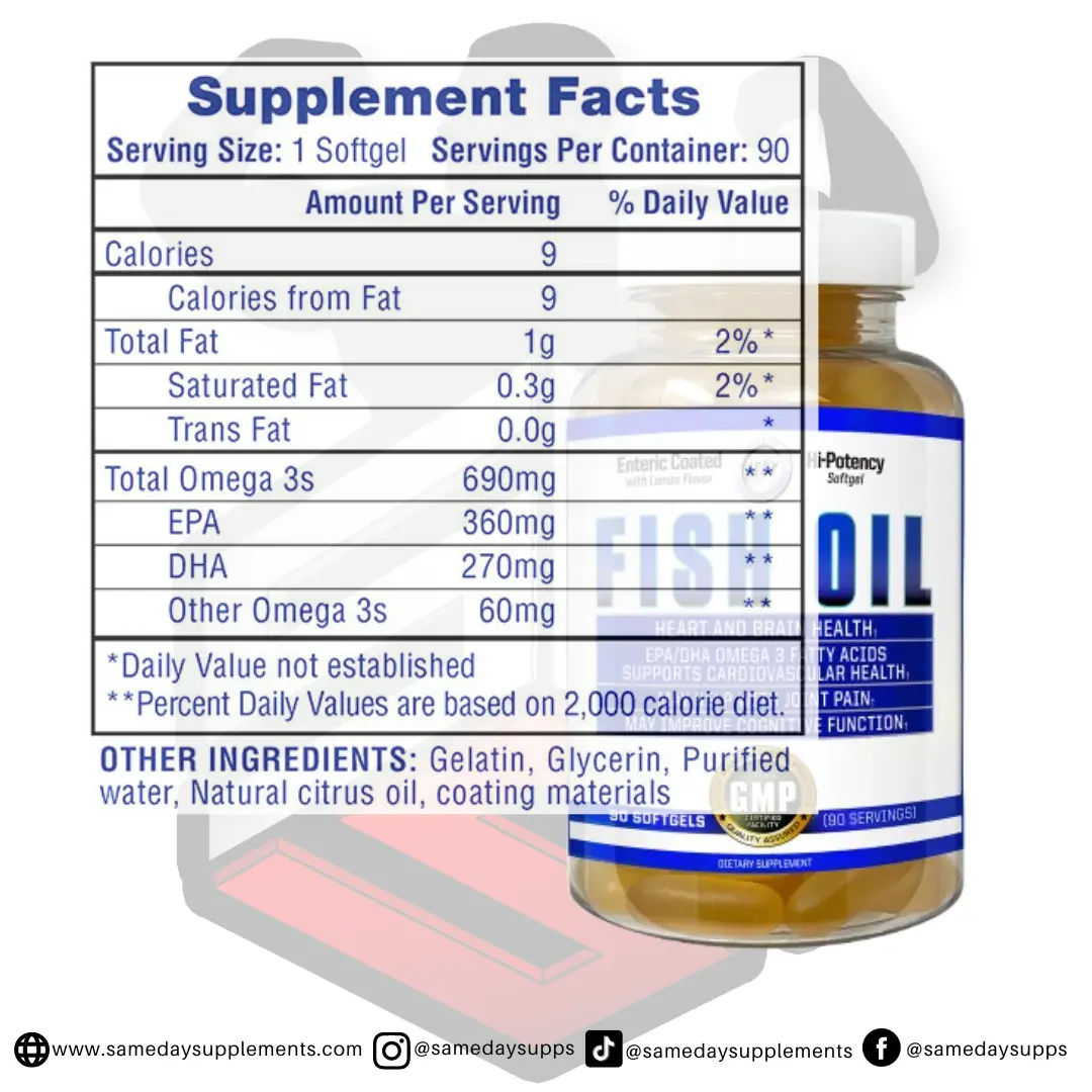 Hi-Tech Pharmaceuticals Fish Oil