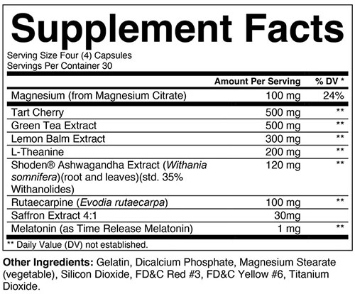 Arsynist PM Supplement Facts Image