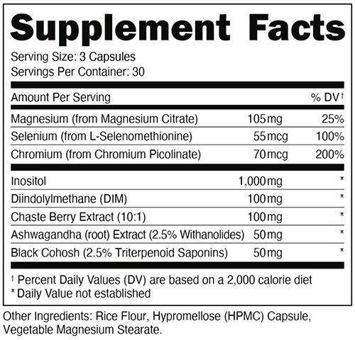 Babe Balance Supplement Facts Image