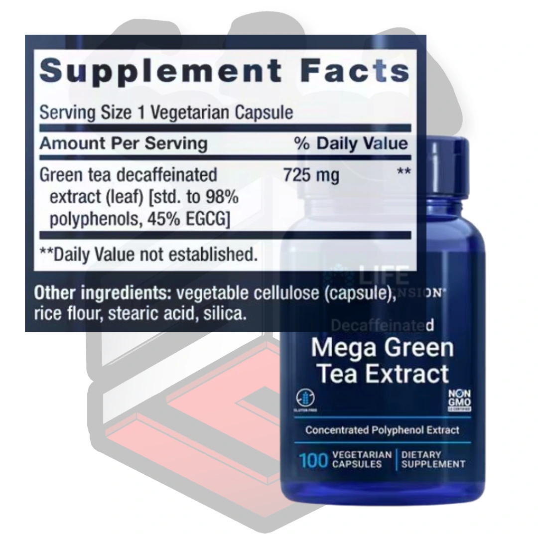 Decaffeinated Mega Green Tea Extract