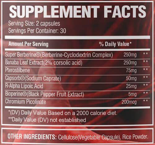 Metaform One Supplement Facts