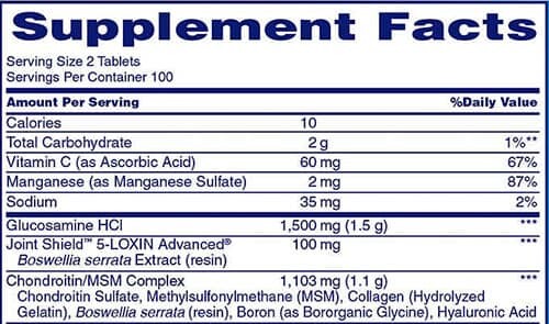 Osteo Bi-Flex Triple Strength Supplement Facts